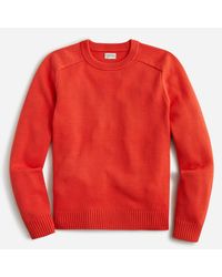 J.Crew Heritage Cotton Crewneck Sweater - Red
