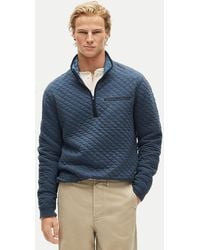 J.Crew - Quilted Quarter-Zip Pullover - Lyst