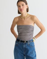 J.Crew - Collection Ruched Strapless Top - Lyst