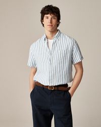 J.Crew - Short-Sleeve Baird Mcnutt Irish Linen Shirt - Lyst