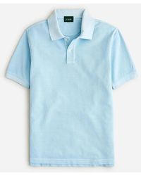 J.Crew - Tall Washed Piqué Polo Shirt - Lyst