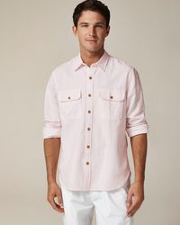 J.Crew - Linen-Cotton Blend Twill Workshirt - Lyst