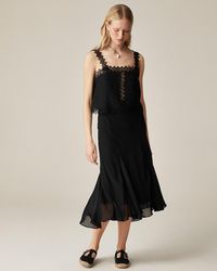 J.Crew - Gwyneth Flounce-Hem Slip Skirt - Lyst