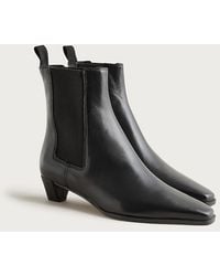 J.Crew - Remi Square-Toe Ankle Boots - Lyst