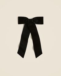 J.Crew - Velvet Bow Hair Clip - Lyst