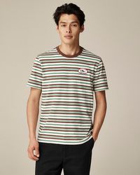 J.Crew - Limited-Edition Bunger Surf Shop X Vintage-Wash Cotton Striped Graphic T-Shirt - Lyst