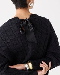 J.Crew - Tie-Back Cable-Knit Sweater - Lyst