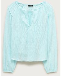J.Crew - Tie-Front Popover Top - Lyst