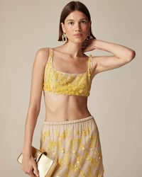 J.Crew - Collection Sequin-Embellished Bra Top - Lyst