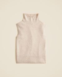 J.Crew - Brushed Cashmere Turtleneck Sweater Shell - Lyst