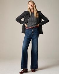 J.Crew - Petite Denim Button-Fly Trouser - Lyst
