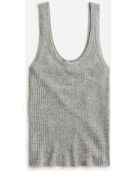 J.Crew - Featherweight Cashmere Ribbed Tank Top - Lyst