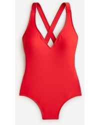 J.Crew - High-Support Cross-Back One-Piece - Lyst