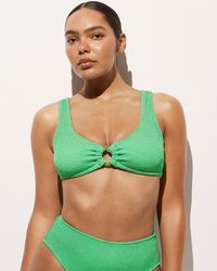 J.Crew - Claudia O-Ring Scrunchie Bikini Top - Lyst