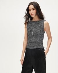 J.Crew - Smocked Shell Tank Top - Lyst
