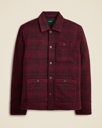 J.Crew - Wool-Blend Sherpa Fleece Coverall Jacket - Lyst