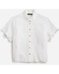 J.Crew - Ruffle-Trim Button-Up Shirt - Lyst