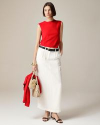 J.Crew - Featherweight Cashmere-Blend Cropped Sweater Shell - Lyst
