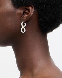 J.Crew - Pearl Seed Bead Circle Earrings - Lyst