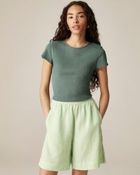 J.Crew - Pointelle Short-Sleeve T-Shirt - Lyst