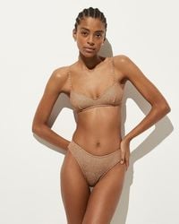 J.Crew - Sunny Sparkle Rib Bikini Bottom - Lyst