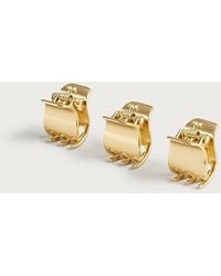 J.Crew - Metallic Mini Claw Clips Three-Pack - Lyst