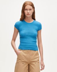 J.Crew - Featherweight Cashmere Ribbed Sweater-Tee - Lyst