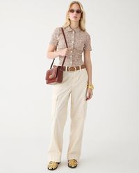 J.Crew - Smocked Button-Up Shirt - Lyst