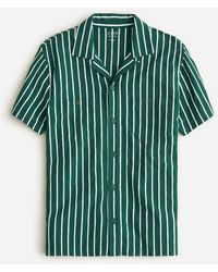 J.Crew - Short-sleeve Cotton Knit Camp-collar Shirt In Print - Lyst