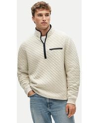 J.Crew - Quilted Quarter-Zip Pullover - Lyst