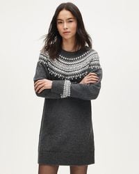 J.Crew - Collection Embellished Fair Isle Sweater-Dress - Lyst