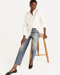 J.Crew - Relaxed-Fit Washed Cotton Poplin Shirt - Lyst