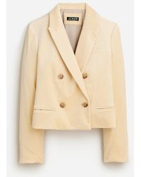 J.Crew - Cropped Double-Breasted Blazer - Lyst