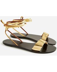 J.Crew - Made-In-Italy Lace-Up Sandals - Lyst
