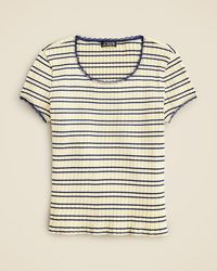J.Crew - Pointelle Short-Sleeve T-Shirt - Lyst