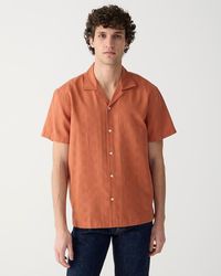 J.Crew - Short-Sleeve Textured Cotton Camp-Collar Shirt - Lyst