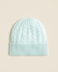 J.Crew - Cashmere Cable-Knit Beanie - Lyst
