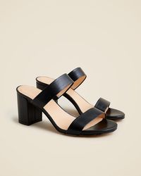 J.Crew - Lucie Double-Strap Block-Heel Sandals - Lyst