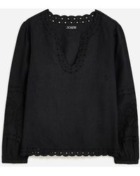 J.Crew - Bungalow Embroidered Top - Lyst
