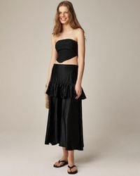 J.Crew - Collection Ruffle-Tier Midi Skirt - Lyst