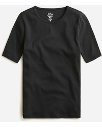 J.Crew - Linen Roll-cuff Crewneck T-shirt - Lyst