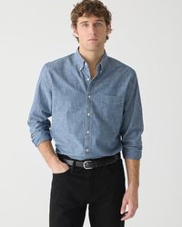 J.Crew - Organic Cotton Chambray Shirt - Lyst
