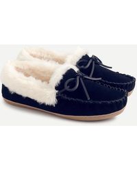 j crew women's lodge moccasins