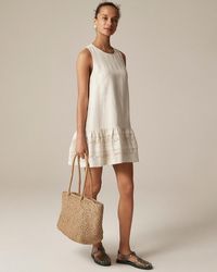 J.Crew - Petite Maxine Ruffle-Trim Dress - Lyst