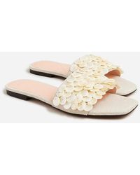 J.Crew - New Capri Slide Sandals With Mother-Of-Pearl Paillettes - Lyst