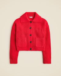 J.Crew - Collared Crewneck Cardigan - Lyst