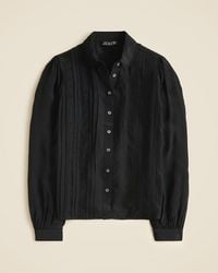 J.Crew - Lace-Trim Button-Up Shirt With Club Collar - Lyst