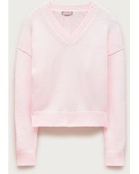 J.Crew - Cotton-Blend V-Neck Pullover Sweater - Lyst