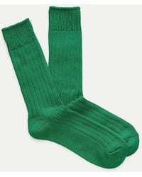 J.Crew - Ribbed Cotton-Blend Socks - Lyst
