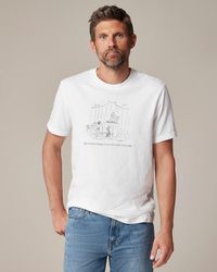 J.Crew - Limited-Edition The New Yorker X Vintage-Wash Cotton Graphic T-Shirt - Lyst
